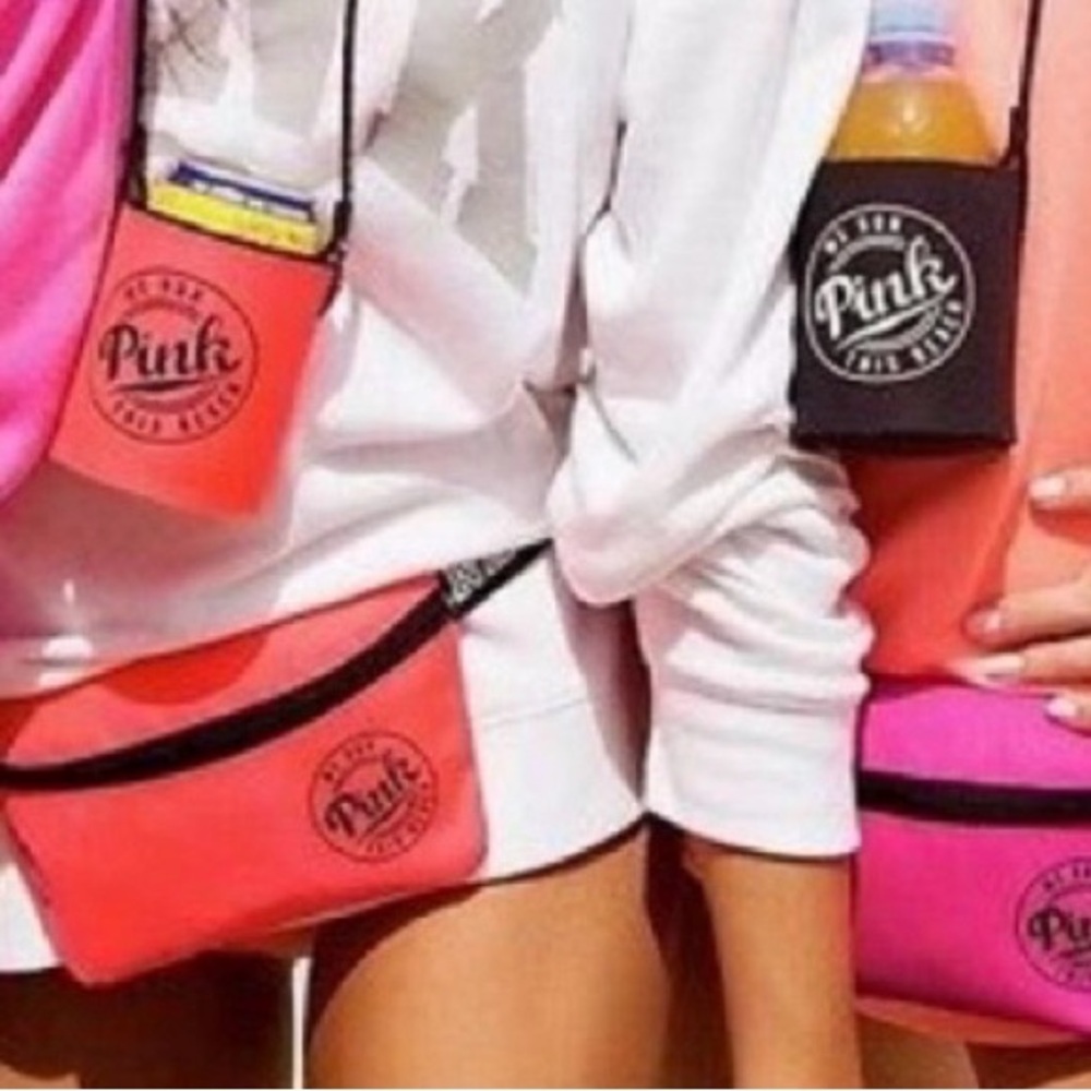 PINK “We Run This Beach” Fanny Pack